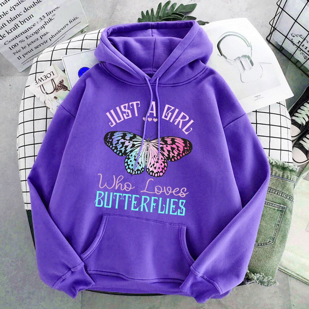 Psychedelic Butterfly Hoodie - Purple / S - Hoodies