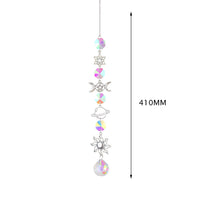 Thumbnail for Crystal Windchime Ornament Star Moon Pendant - 19