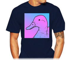 The Duck Aesthetic Men T-Shirt - Blue / S