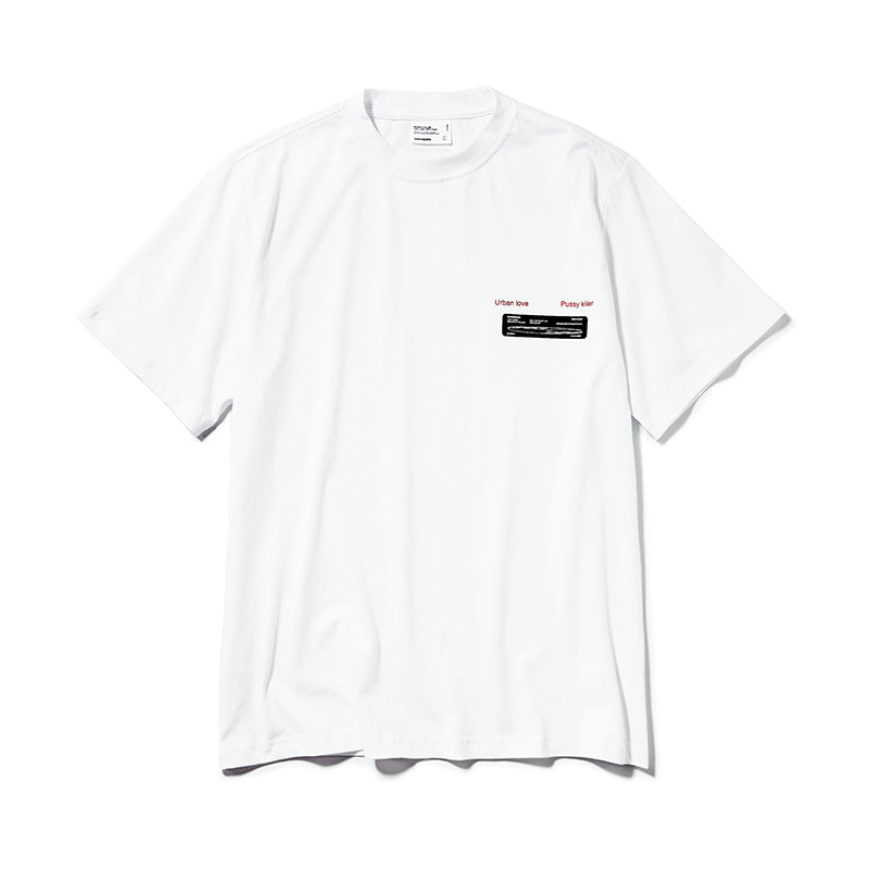 Round Neck Printed T-shirt - White / L - T-Shirt