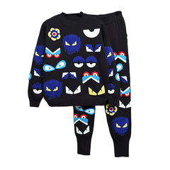 Little Monster Embroidered 2 Piece Set