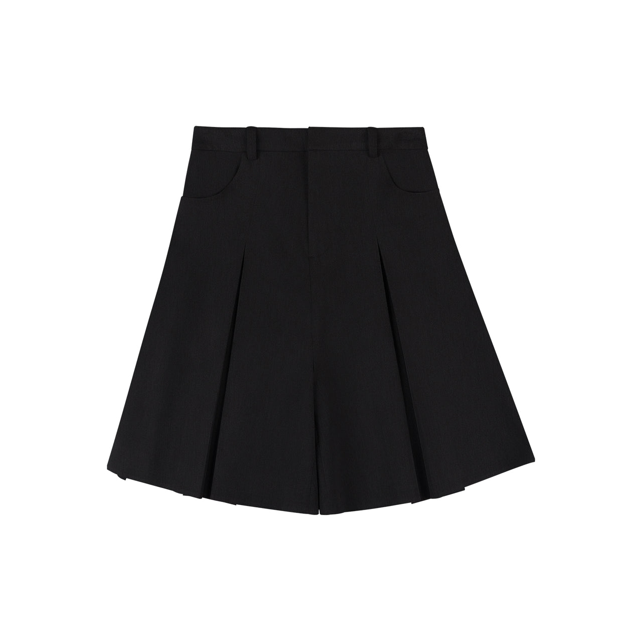 Four-Quarter With Combined Pleats Skirt