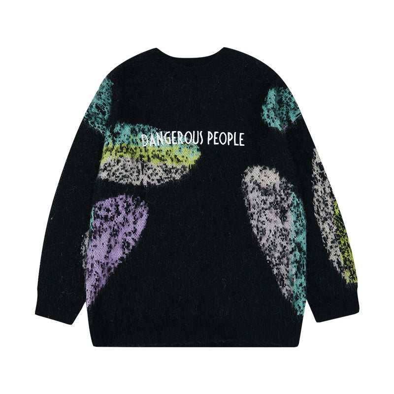 Dangerous People knitted Sweater - Black / L