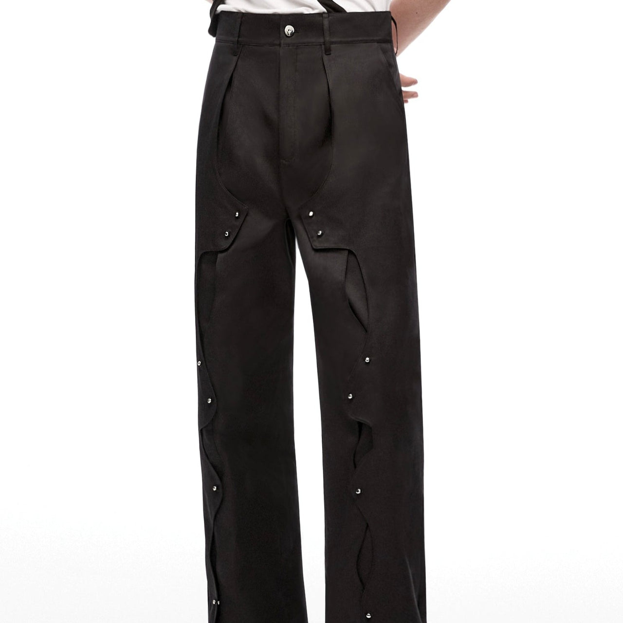 Cuts and Buttons Long Pant - Pants