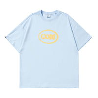 Thumbnail for Con Round Neck T-Shirt - Light-Blue / XL