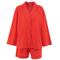 Thumbnail for Solid Color Loose Set Short And Blazer