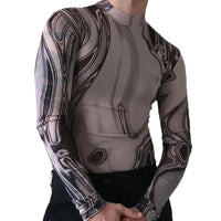 Thumbnail for Long Sleeve Tight Jersey - Gray / 2XL - jersey