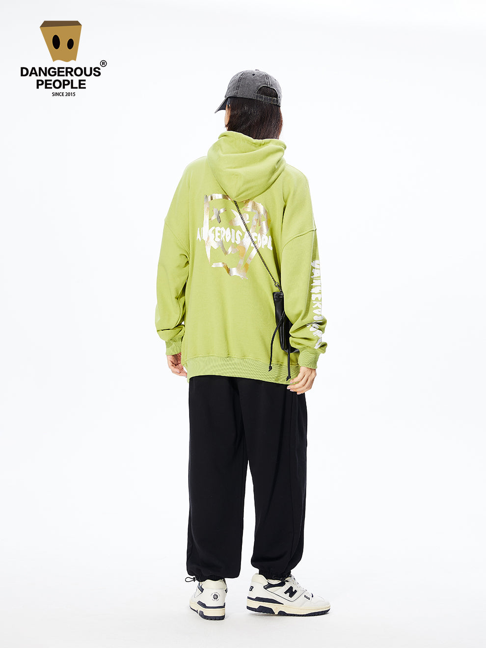 Fashion Brand DSP Paper Bag Couple Loose Hoodie - 50010159