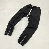 Thumbnail for Ankle-Zip Cargo Pants - Black / S
