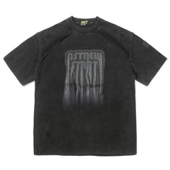 Oversized Inverted Seam T-shirt - Black / S - T-Shirt