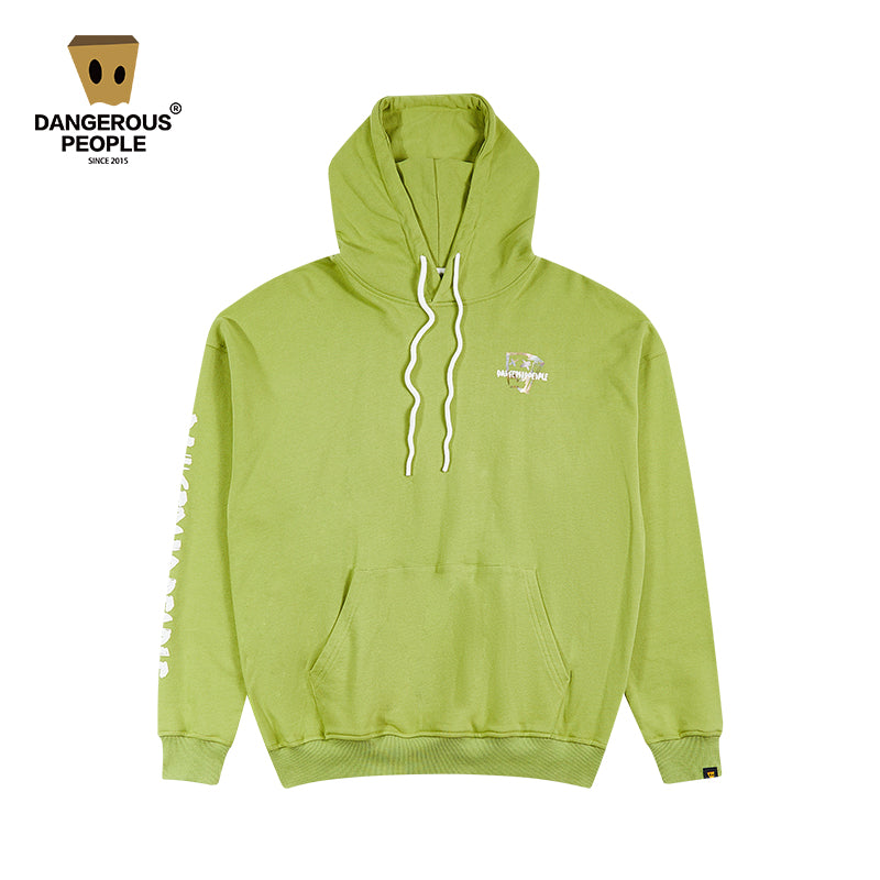 Fashion Brand DSP Paper Bag Couple Loose Hoodie - Green / L