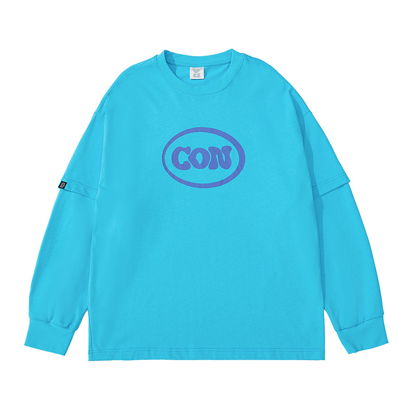 Baseball Long Sleeve Sweatshirt - Blue / L