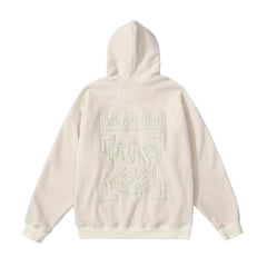 Embroidered Concord Bear Hoodie - Beige / S