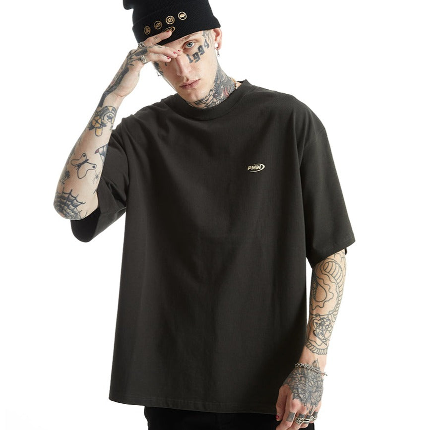 Printed Short-Sleeved T-shirt - Black / S - T-shirts