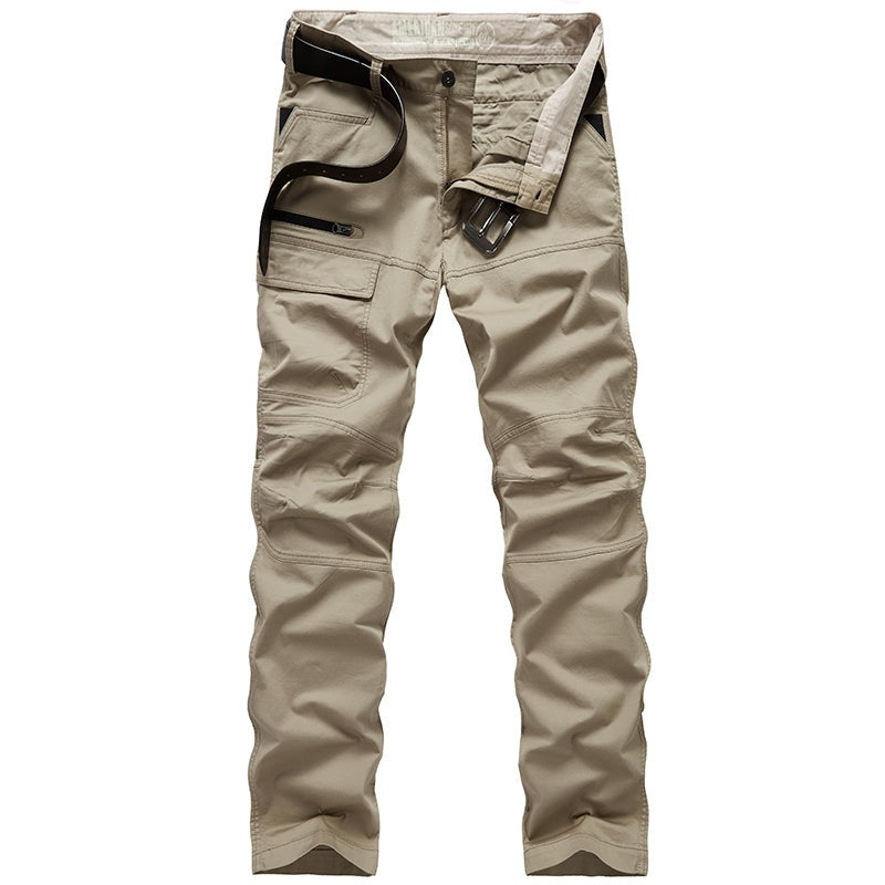 Straight With Multiple Pockets Pants - Khaki / 36 - 3035