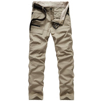Thumbnail for Straight With Multiple Pockets Pants - Khaki / 36 - 3035