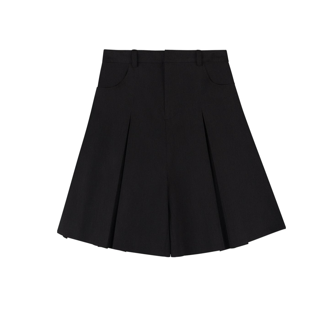 Four-Quarter With Combined Pleats Skirt