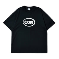 Thumbnail for Con Round Neck T-Shirt - Black / XL