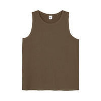 Thumbnail for Striped Texture Combined Vest - Brown / S