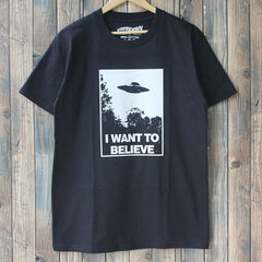 I Want to Believe Round Neck T-Shirt