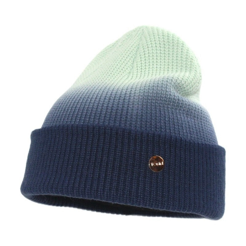 Gradient Color Winter Soft Knitted Beanie - Darck-Blue / One