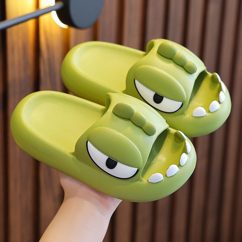 Cute Cartoon Monster Slippers - Green / 170(insole 16cm)