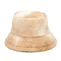 Thumbnail for Colorful Faux Fur Bucket Hat - Beige-White / M 56-58cm