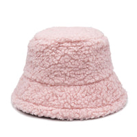 Thumbnail for Colorful Faux Fur Bucket Hat - Pink / M 56-58cm