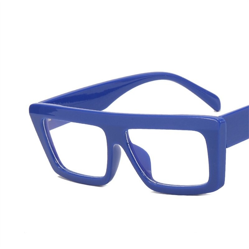 Square Cat Eye Sunglasses - Blue / One Size