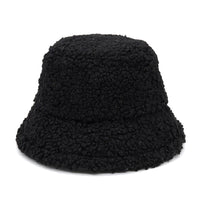 Thumbnail for Colorful Faux Fur Bucket Hat - Black-Green / M 56-58cm