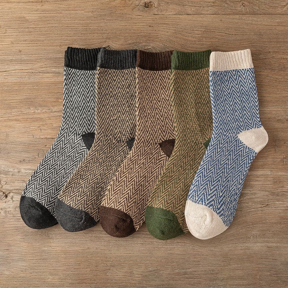 Warm Wool Socks - 5 Colors Set J / Free size 38-43