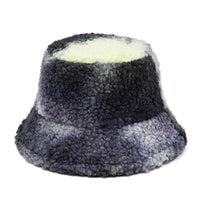 Thumbnail for Colorful Faux Fur Bucket Hat - Black-Yell / M 56-58cm