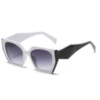 Thumbnail for Square Polygonal Sunglasses - White-Gray