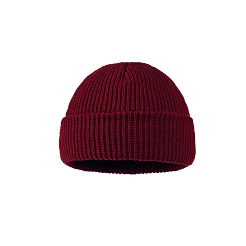 Solid Color Warm Knitted Beanies - Red. / One Size - Beanie