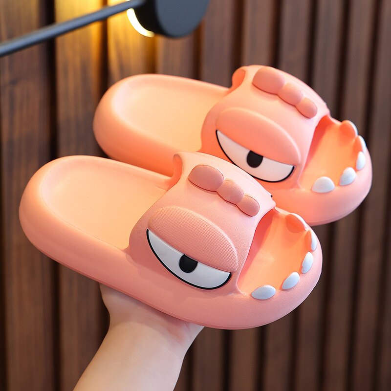 Cute Cartoon Monster Slippers - Pink / 170(insole 16cm)