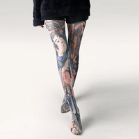 Thumbnail for Multiple Designe Print Tights - Japanese / One Size -