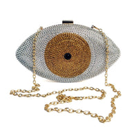 Thumbnail for Protective Eye Shoulder Bag With Chain - Golden / One Size