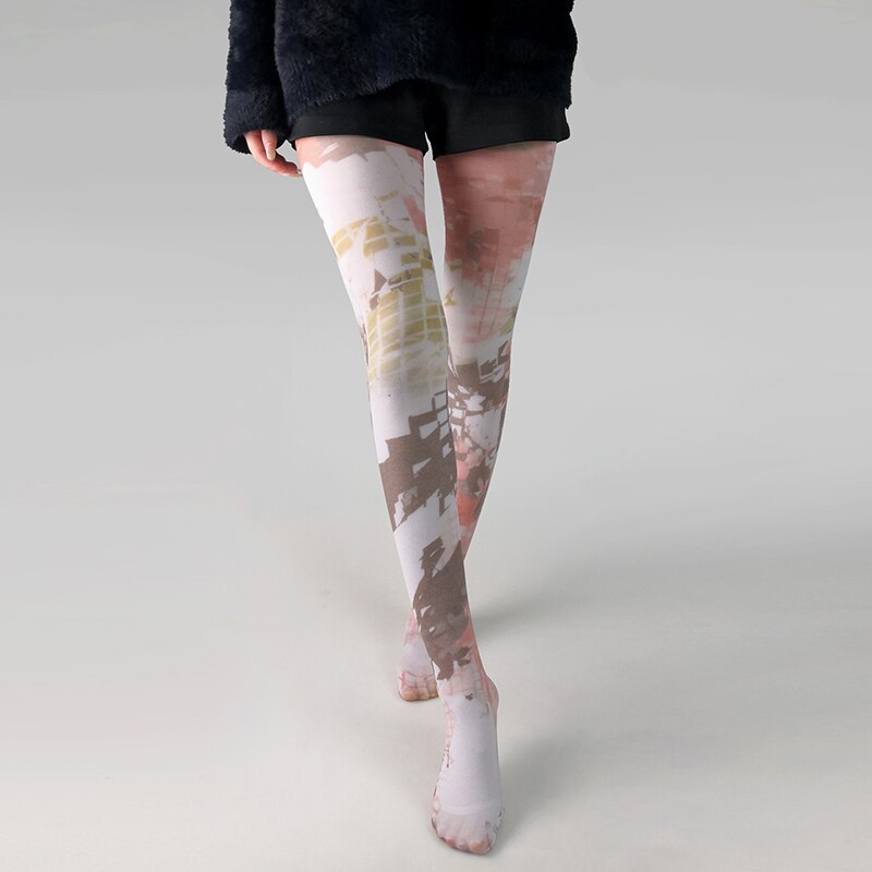Multiple Designe Print Tights - Pantyhose