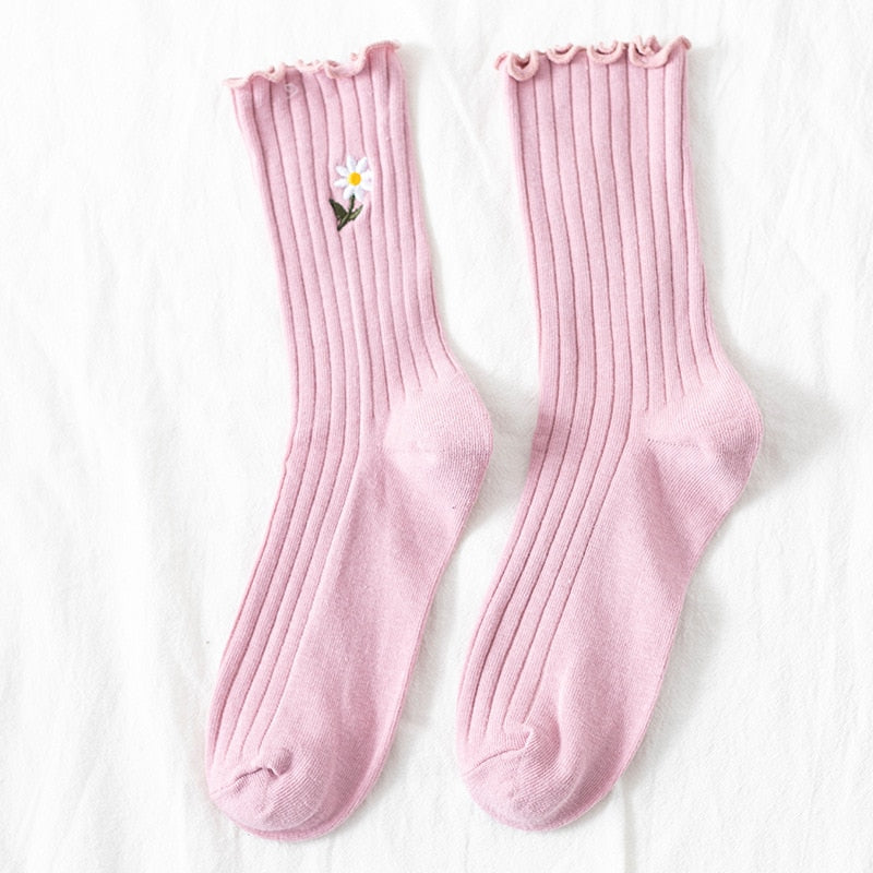 Cute Daisy Flower Socks