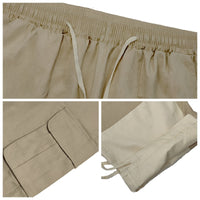 Thumbnail for Khaki Flap Pocket Cargo Pants
