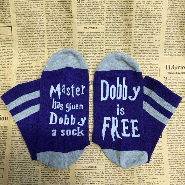 Dobby Knitted Socks - Blue - One Size