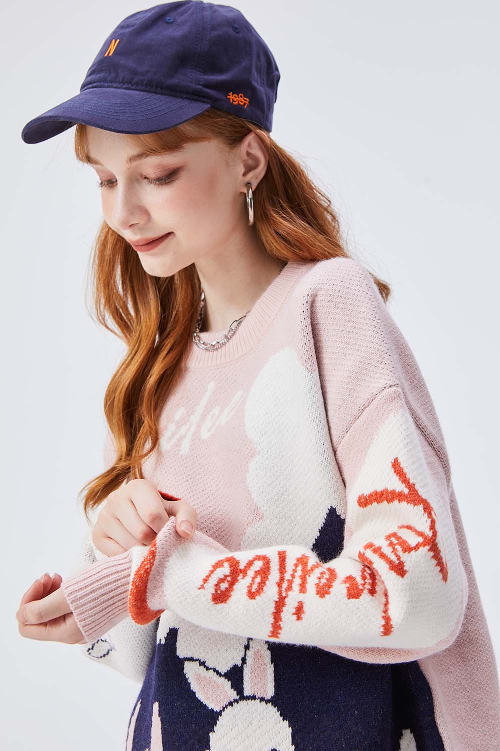 Andreilee Long Sleeve Rabbit Sweater