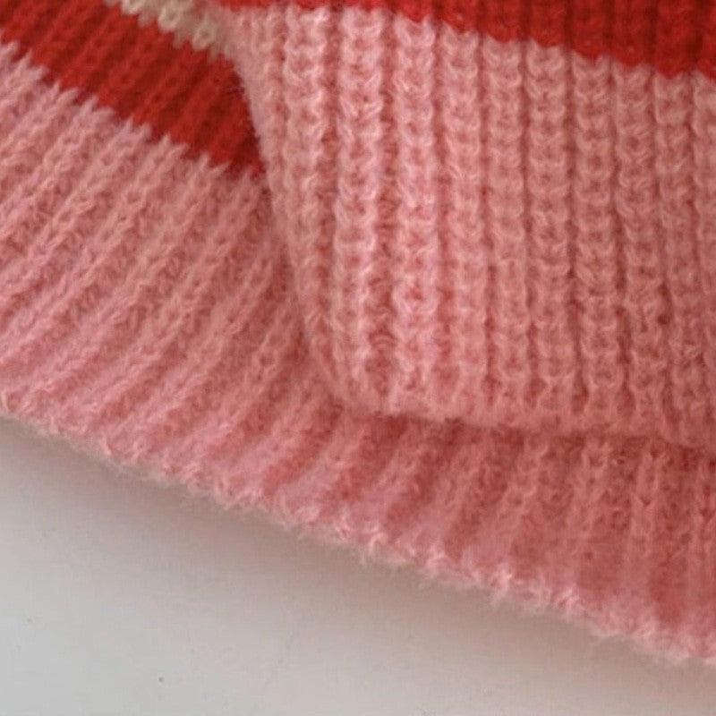 Winter Knitted Neck Protector Hat