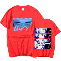 Thumbnail for Lucy Cyberpunk Japanese Anime T-Shirts - Red / XS - 2077