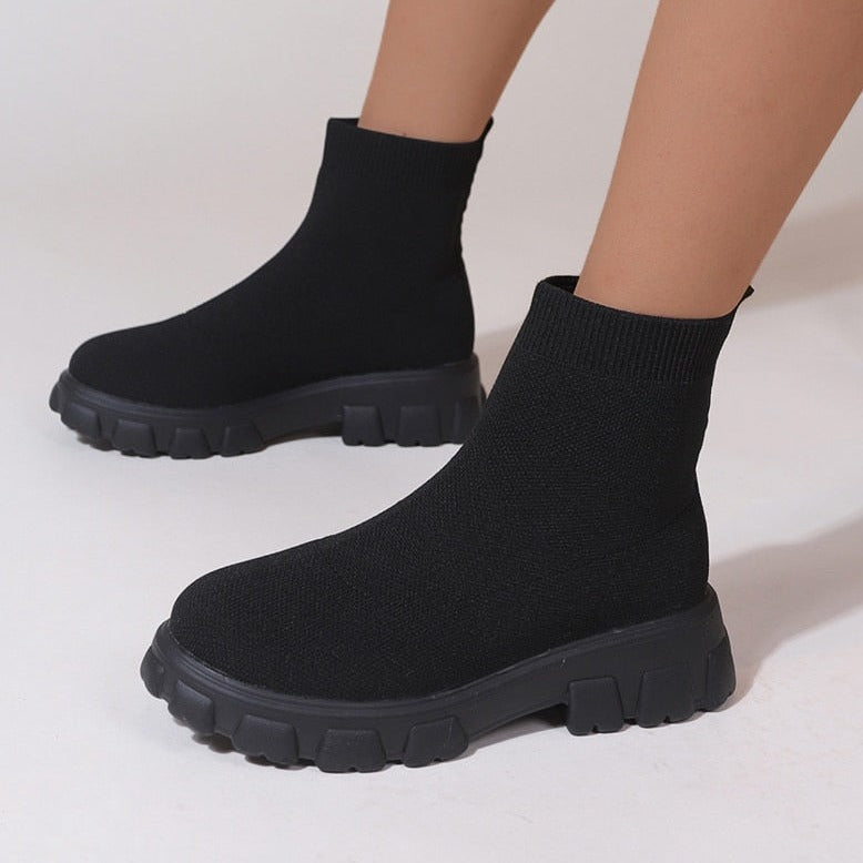 Lightweight Knitting Ankle Boots