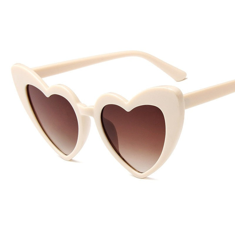 Heart Big Frame Eyewear Sunglasses - Pink / Black / One Size