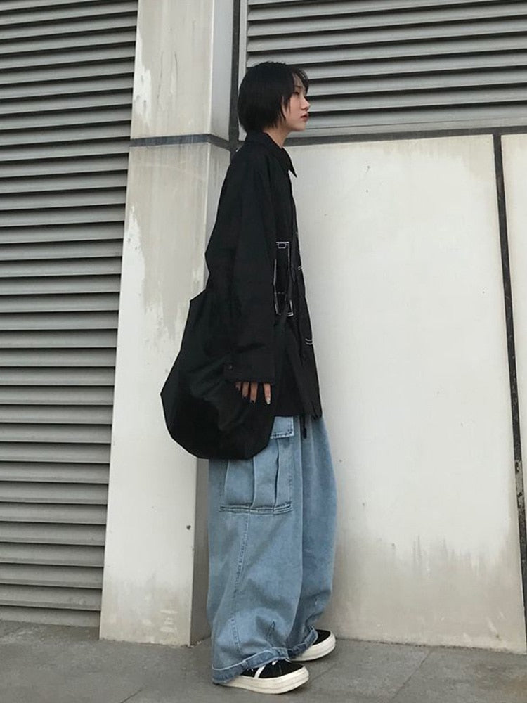 Oversized Flap Pocket Baggy Cargo Pants