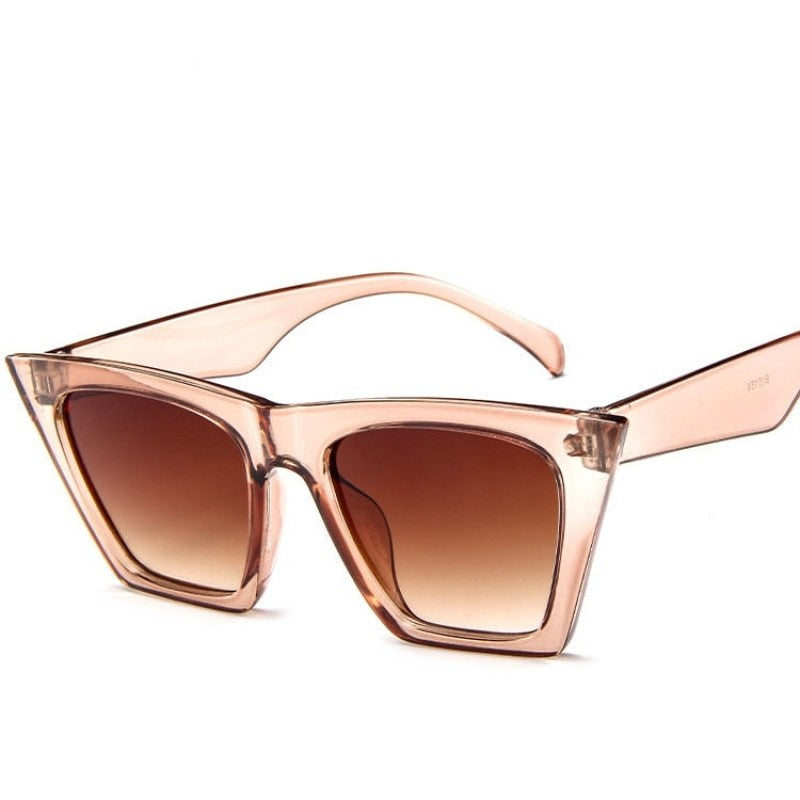 Gradient Cat Eye Sunglasses - Brown / One Size