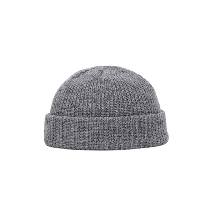 Solid Color Warm Knitted Beanies - Gray / One Size - Beanie
