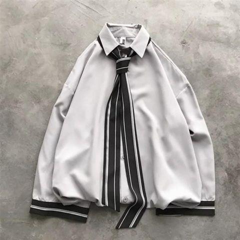 Harajuku Sun-proof Long Sleeve Shirt - Gray / S - Shirts
